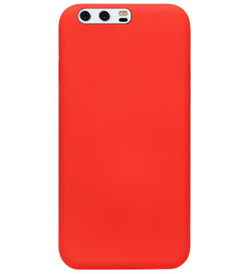 ADEL Siliconen Back Cover Softcase Hoesje voor Huawei P10 Plus - Rood