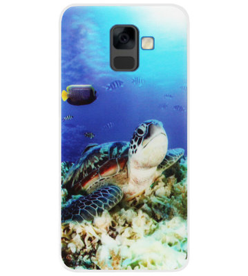 ADEL Siliconen Back Cover Softcase Hoesje voor Samsung Galaxy A6 (2018) - Schildpad