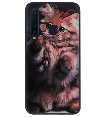 ADEL Siliconen Back Cover Softcase Hoesje voor Samsung Galaxy A9 (2018) - Kat Schattig