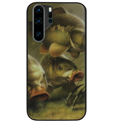 ADEL Siliconen Back Cover Softcase Hoesje voor Huawei P30 Pro - Karper Vissen