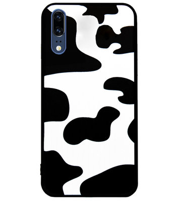 ADEL Siliconen Back Cover Softcase Hoesje voor Huawei P20 - Koe