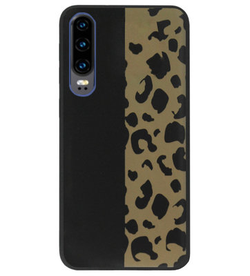 ADEL Siliconen Back Cover Softcase Hoesje voor Huawei P30 - Luipaard