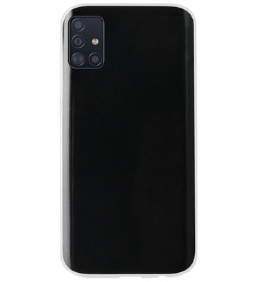 ADEL Siliconen Back Cover Softcase Hoesje voor Samsung Galaxy A51 - Doorzichtig Transparant