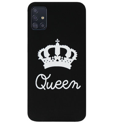 ADEL Siliconen Back Cover Softcase Hoesje voor Samsung Galaxy A51 - Queen