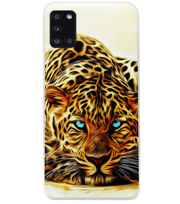 ADEL Siliconen Back Cover Softcase Hoesje voor Samsung Galaxy A31 - Tijger