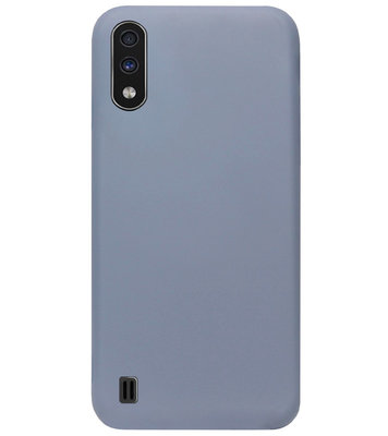 ADEL Premium Siliconen Back Cover Softcase Hoesje voor Samsung Galaxy A01 - Lavendel