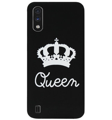 ADEL Siliconen Back Cover Softcase Hoesje voor Samsung Galaxy A01 - Queen
