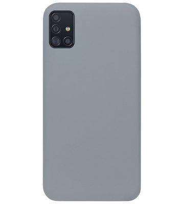 ADEL Siliconen Back Cover Softcase Hoesje voor Samsung Galaxy A51 - Grijs