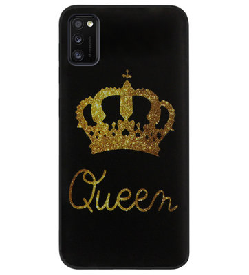 ADEL Siliconen Back Cover Softcase Hoesje voor Samsung Galaxy A41 - Queen Koningin