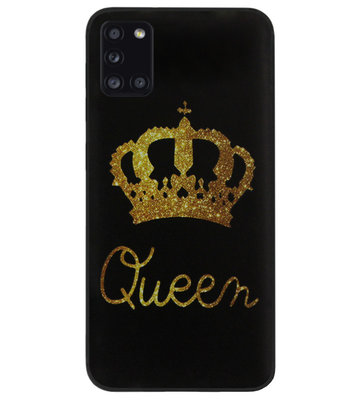 ADEL Siliconen Back Cover Softcase Hoesje voor Samsung Galaxy A31 - Queen Koningin