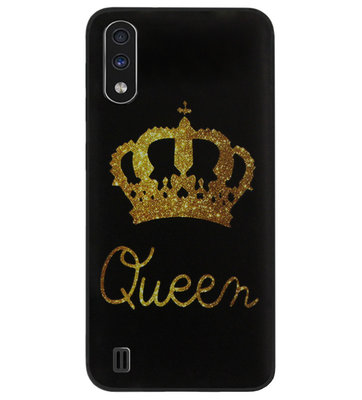 ADEL Siliconen Back Cover Softcase Hoesje voor Samsung Galaxy A01 - Queen Koningin