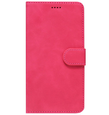 ADEL Kunstleren Book Case Pasjes Portemonnee Hoesje voor Samsung Galaxy S8 - Roze