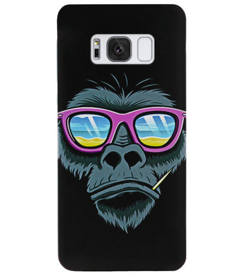 ADEL Siliconen Back Cover Softcase Hoesje voor Samsung Galaxy S8 Plus - Gorilla Apen