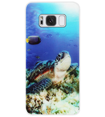 ADEL Siliconen Back Cover Softcase Hoesje voor Samsung Galaxy S8 Plus - Schildpad