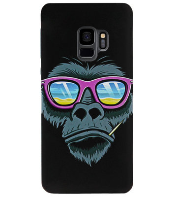 ADEL Siliconen Back Cover Softcase Hoesje voor Samsung Galaxy S9 Plus - Gorilla Apen