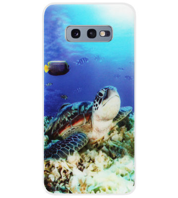 ADEL Siliconen Back Cover Softcase Hoesje voor Samsung Galaxy S10e - Schildpad