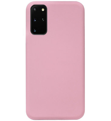 ADEL Siliconen Back Cover Softcase Hoesje voor Samsung Galaxy S20 Plus - Roze