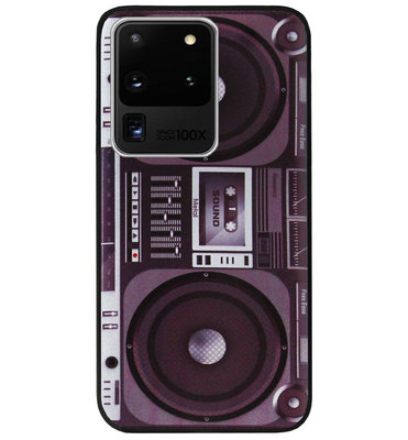 ADEL Siliconen Back Cover Softcase Hoesje voor Samsung Galaxy S20 Ultra - Radio Muziek
