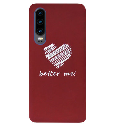 ADEL Siliconen Back Cover Softcase Hoesje voor Huawei P30 - Hartjes
