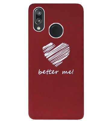 ADEL Siliconen Back Cover Softcase Hoesje voor Huawei P20 Lite (2018) - Hartjes