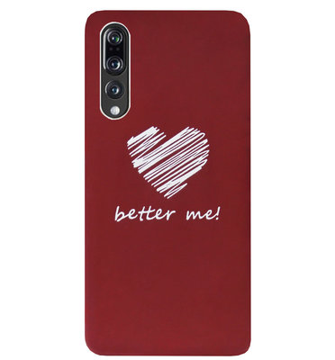 ADEL Siliconen Back Cover Softcase Hoesje voor Huawei P20 Pro - Hartjes