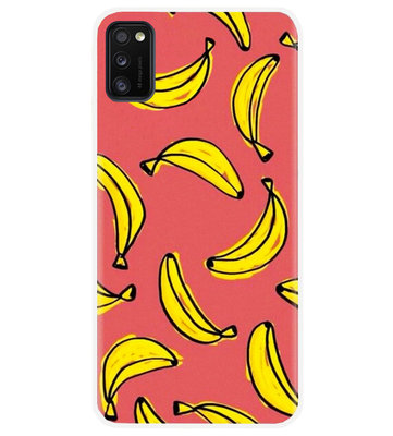 ADEL Siliconen Back Cover Softcase Hoesje voor Samsung Galaxy A41 - Bananen Geel