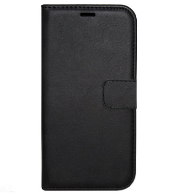 LC.IMEEKE Kunstleren Book Case Portemonnee Pasjes Hoesje voor Samsung Galaxy A71 - Zwart
