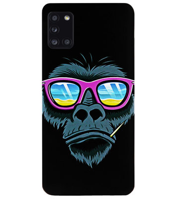 ADEL Siliconen Back Cover Softcase Hoesje voor Samsung Galaxy A31 - Gorilla Apen