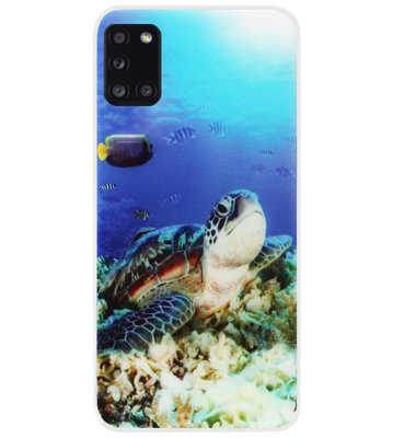 ADEL Siliconen Back Cover Softcase Hoesje voor Samsung Galaxy A31 - Schildpad