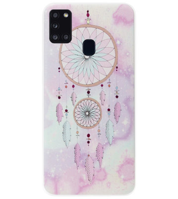 ADEL Siliconen Back Cover Softcase Hoesje voor Samsung Galaxy A21s - Dromenvanger