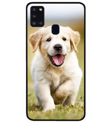 ADEL Siliconen Back Cover Softcase Hoesje voor Samsung Galaxy A21s - Labrador Retriever Hond