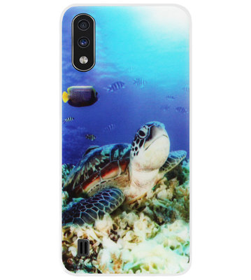 ADEL Siliconen Back Cover Softcase Hoesje voor Samsung Galaxy A01 - Schildpad