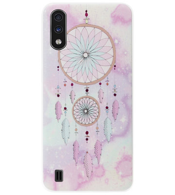 ADEL Siliconen Back Cover Softcase Hoesje voor Samsung Galaxy A01 - Dromenvanger
