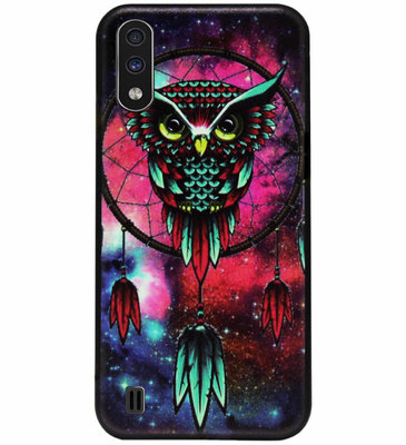 ADEL Siliconen Back Cover Softcase Hoesje voor Samsung Galaxy A01 - Uil