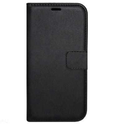 LC.IMEEKE Kunstleren Book Case Portemonnee Pasjes Hoesje voor iPhone 12 (Pro) - Zwart