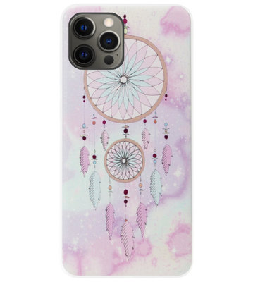 ADEL Siliconen Back Cover Softcase Hoesje voor iPhone 12 (Pro) - Dromenvanger