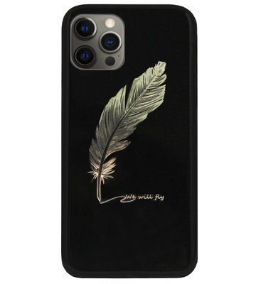 ADEL Siliconen Back Cover Softcase Hoesje voor iPhone 12 (Pro) - Veer