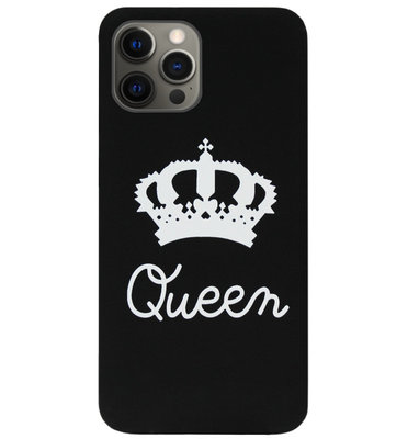 ADEL Siliconen Back Cover Softcase Hoesje voor iPhone 12 (Pro) - Queen
