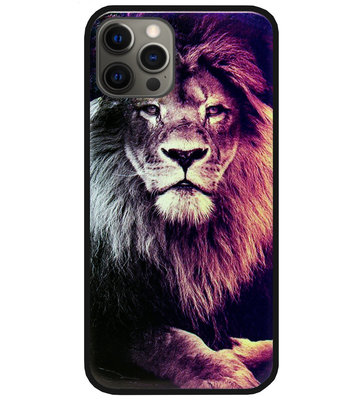 ADEL Siliconen Back Cover Softcase Hoesje voor iPhone 12 Pro Max - Leeuw