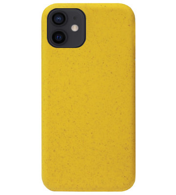 ADEL Tarwe Stro TPU Back Cover Softcase Hoesje voor iPhone 12 Mini - Duurzaam Afbreekbaar Milieuvriendelijk Geel