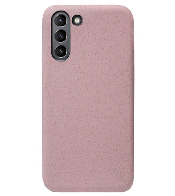 ADEL Tarwe Stro TPU Back Cover Softcase Hoesje voor Samsung Galaxy S21 - Duurzaam Afbreekbaar Milieuvriendelijk Roze