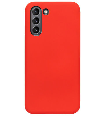 ADEL Siliconen Back Cover Softcase Hoesje voor Samsung Galaxy S21 - Rood