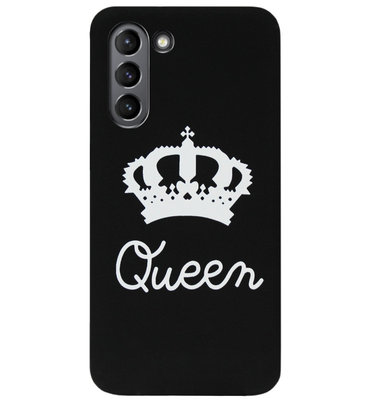 ADEL Siliconen Back Cover Softcase Hoesje voor Samsung Galaxy S21 - Queen