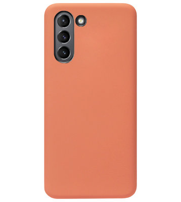 ADEL Premium Siliconen Back Cover Softcase Hoesje voor Samsung Galaxy S21 Plus - Oranje