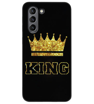 ADEL Siliconen Back Cover Softcase Hoesje voor Samsung Galaxy S21 Plus - King Koning