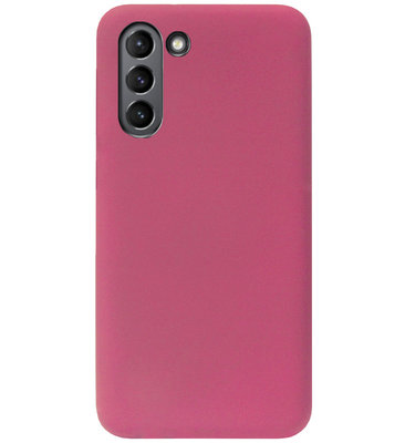 ADEL Premium Siliconen Back Cover Softcase Hoesje voor Samsung Galaxy S21 Plus - Bordeaux Rood