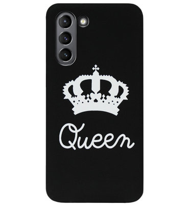 ADEL Siliconen Back Cover Softcase Hoesje voor Samsung Galaxy S21 Plus - Queen