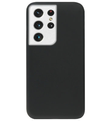 ADEL Tarwe Stro TPU Back Cover Softcase Hoesje voor Samsung Galaxy S21 Ultra - Duurzaam Afbreekbaar Milieuvriendelijk Zwart
