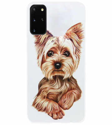 ADEL Siliconen Back Cover Softcase Hoesje voor Samsung Galaxy S20 FE - Yorkshire Terrier Hond