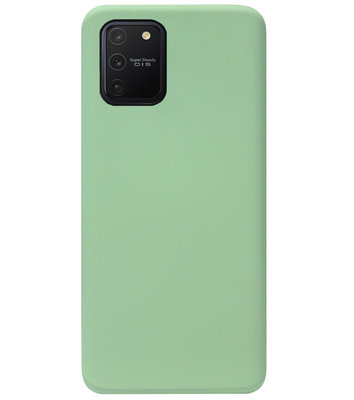 ADEL Premium Siliconen Back Cover Softcase Hoesje voor Samsung Galaxy S10 Lite - Lichtgroen
